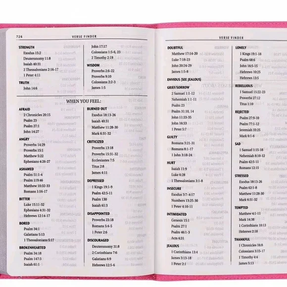 Pink Floral Embossed Holy Bible | Elegant Faith-Inspired Gift 🌸 - Picture 4 of 9